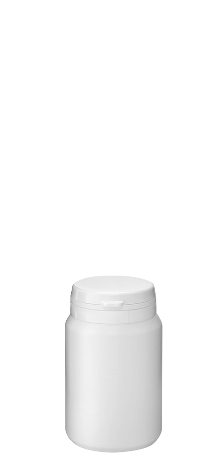 Tablet jar 100ml 43HG HDPE white #2